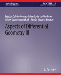 bokomslag Aspects of Differential Geometry III