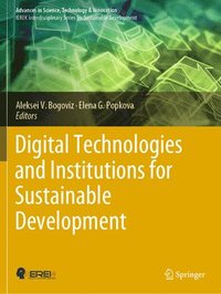 bokomslag Digital Technologies and Institutions for Sustainable Development