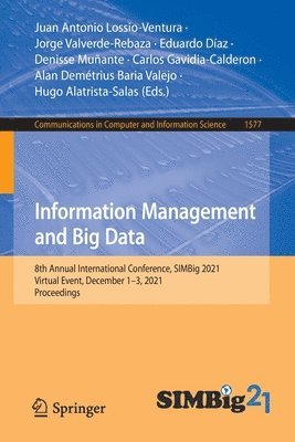 bokomslag Information Management and Big Data