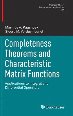 bokomslag Completeness Theorems and Characteristic Matrix Functions