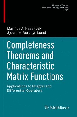 Completeness Theorems and Characteristic Matrix Functions 1