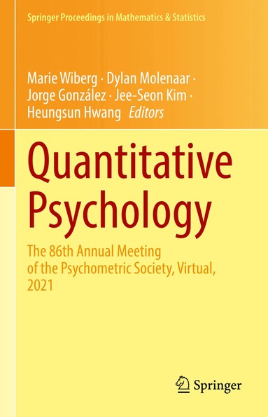 Marie Wiberg, Dylan Molenaar, Jorge González, Jee-Seon Kim, Heungsun Hwang - Quantitative Psychology, Inbunden
