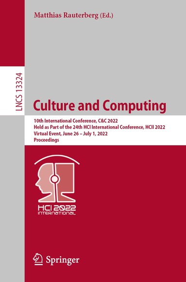 Matthias Rauterberg - Culture and Computing, Häftad