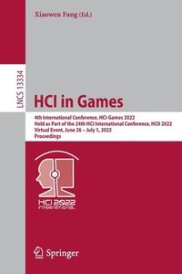 bokomslag HCI in Games