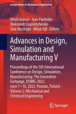 bokomslag Advances in Design, Simulation and Manufacturing V