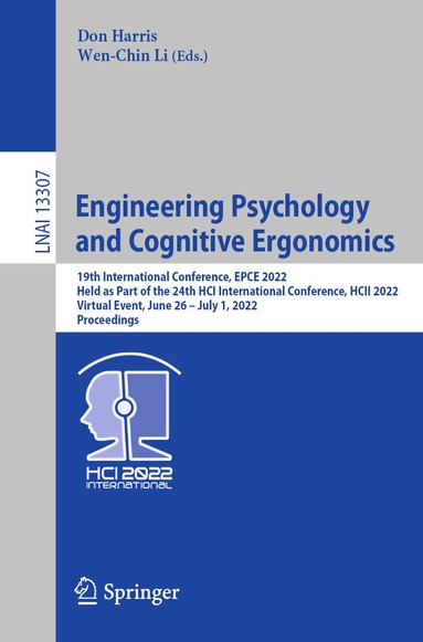 Don Harris, Wen-Chin Li - Engineering Psychology and Cognitive Ergonomics, Häftad