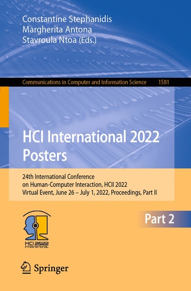 bokomslag HCI International 2022 Posters