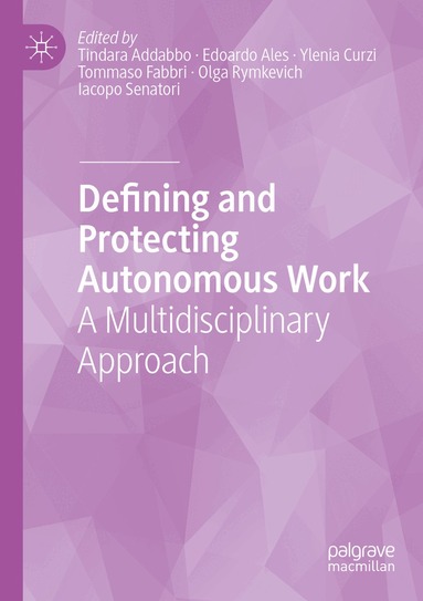 Tindara Addabbo, Edoardo Ales, Ylenia Curzi, Tommaso Fabbri, Olga Rymkevich, Iacopo Senatori - Defining and Protecting Autonomous Work, Häftad