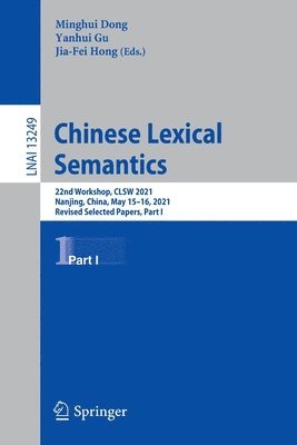 Chinese Lexical Semantics 1