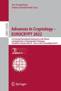 bokomslag Advances in Cryptology  EUROCRYPT 2022