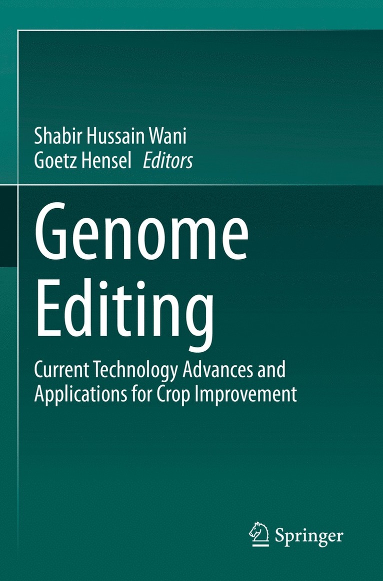 Shabir Hussain Wani, Goetz Hensel - Genome Editing, Häftad