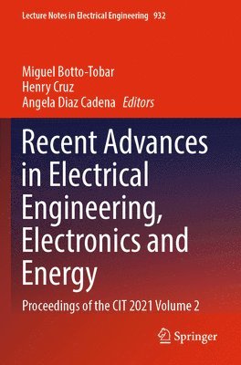 bokomslag Recent Advances in Electrical Engineering, Electronics and Energy