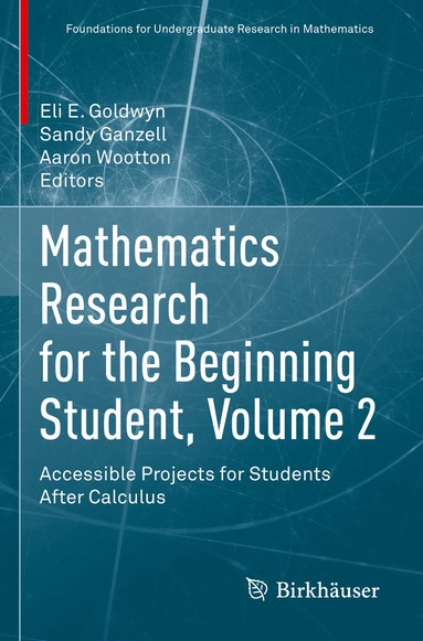 Eli E. Goldwyn, Sandy Ganzell, Aaron Wootton - Mathematics Research for the Beginning Student, Volume 2, Häftad