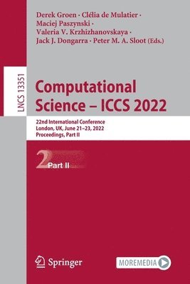 bokomslag Computational Science  ICCS 2022