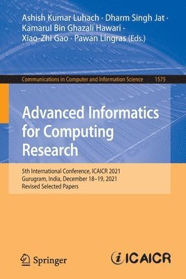 Advanced Informatics for Computing Research 1