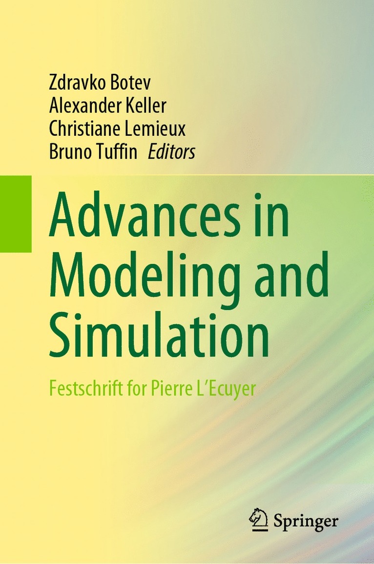 Zdravko Botev, Alexander Keller, Christiane Lemieux, Bruno Tuffin - Advances in Modeling and Simulation, Inbunden