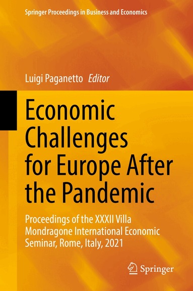 Luigi Paganetto - Economic Challenges for Europe After the Pandemic, Inbunden