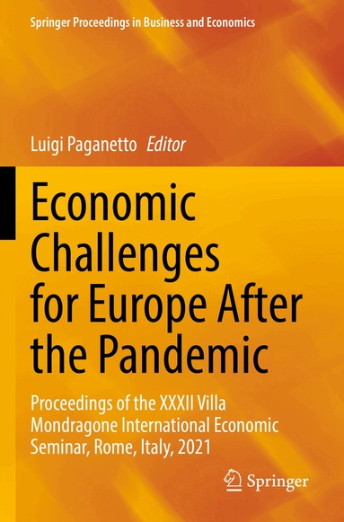 Luigi Paganetto - Economic Challenges for Europe After the Pandemic, Häftad