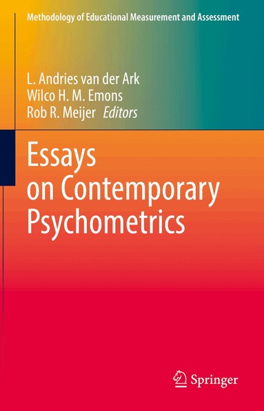L. Andries van der Ark, Wilco H. M. Emons, Rob R. Meijer - Essays on Contemporary Psychometrics, Inbunden