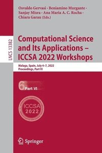 bokomslag Computational Science and Its Applications - ICCSA 2022 Workshops