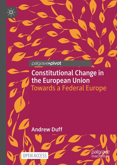 Andrew Duff - Constitutional Change in the European Union, Inbunden