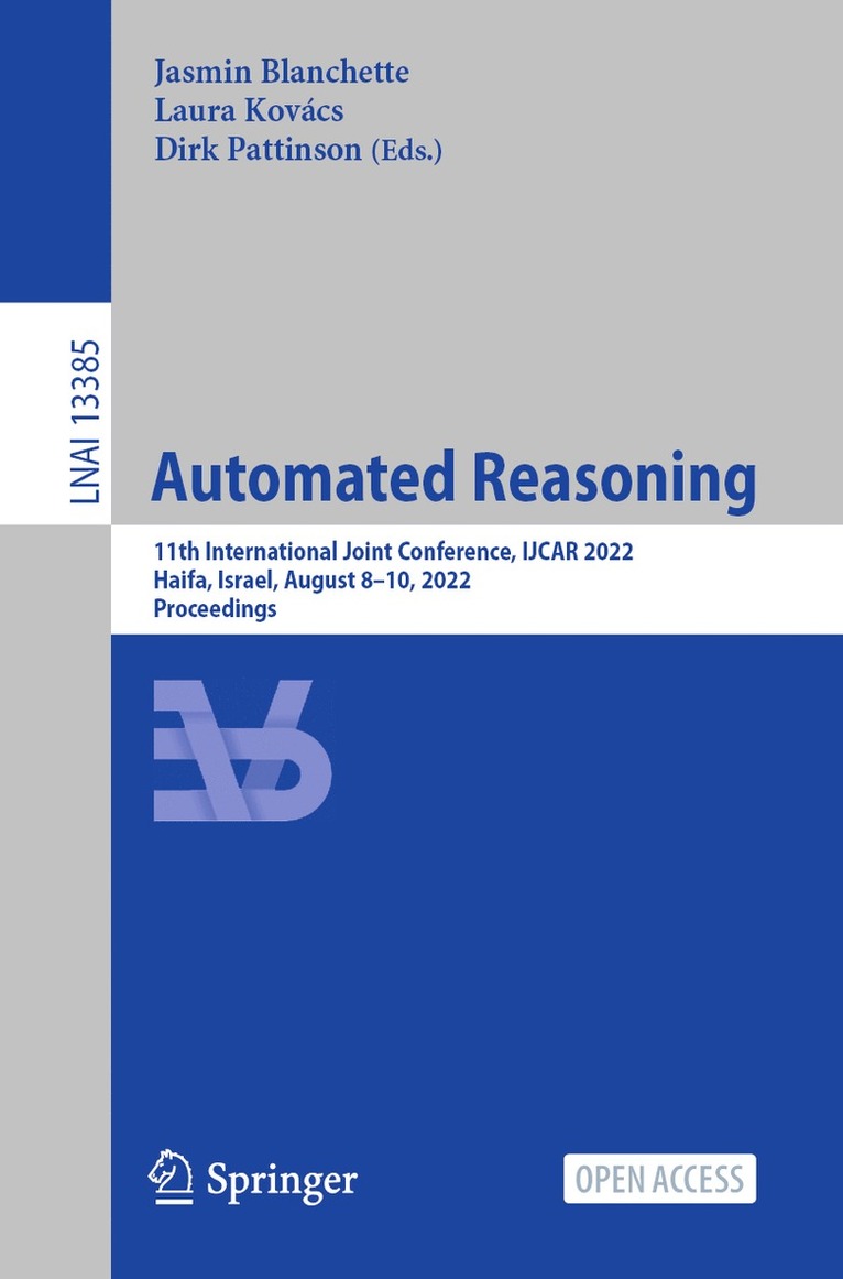 Jasmin Blanchette, Laura Kovács, Dirk Pattinson, Laura Kovacs - Automated Reasoning, Häftad