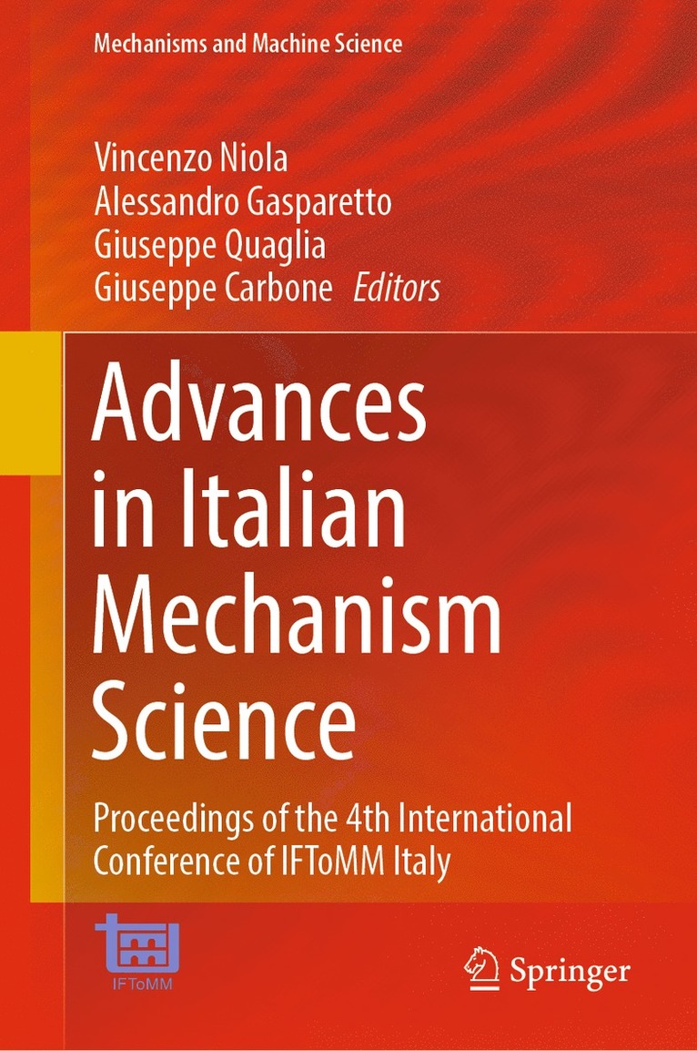 Advances in Italian Mechanism Science 1