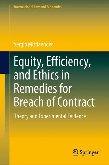 Sergio Mittlaender - Equity, Efficiency, and Ethics in Remedies for Breach of Contract, Inbunden