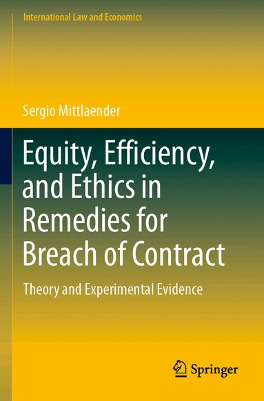 Sergio Mittlaender - Equity, Efficiency, and Ethics in Remedies for Breach of Contract, Häftad