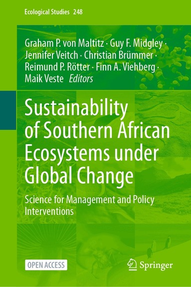 Graham P. von Maltitz, Guy F. Midgley, Jennifer Veitch, Christian Brümmer, Reimund P. Rötter, Finn A. Viehberg, Maik Veste - Sustainability of Southern African Ecosystems under Global Change, Inbunden