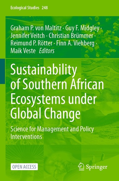 Graham P. von Maltitz, Guy F. Midgley, Jennifer Veitch, Christian Brümmer, Reimund P. Rötter, Finn A. Viehberg, Maik Veste - Sustainability of Southern African Ecosystems under Global Change, Häftad