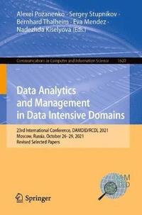 bokomslag Data Analytics and Management in Data Intensive Domains