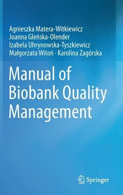 bokomslag Manual of Biobank Quality Management