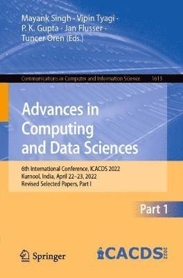 Advances in Computing and Data Sciences 1