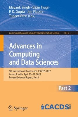 Advances in Computing and Data Sciences 1