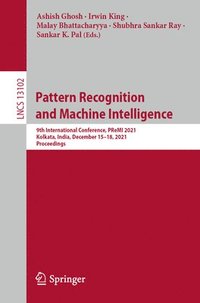 bokomslag Pattern Recognition and Machine Intelligence