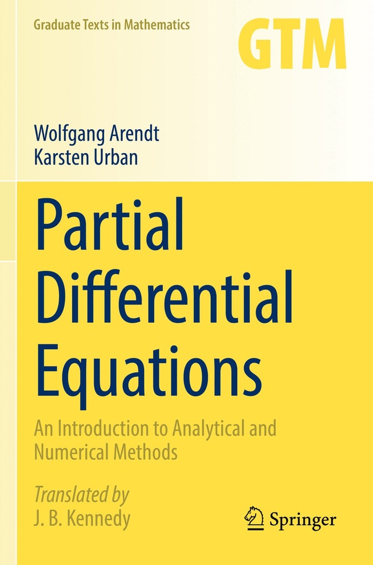 Wolfgang Arendt, Karsten Urban - Partial Differential Equations, Häftad