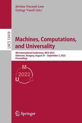 bokomslag Machines, Computations, and Universality