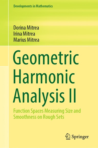 bokomslag Geometric Harmonic Analysis II