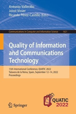 bokomslag Quality of Information and Communications Technology