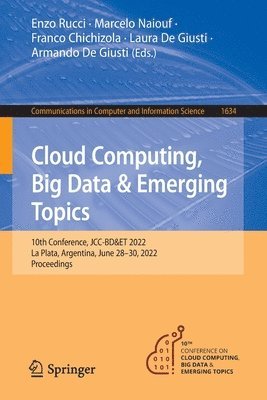 Cloud Computing, Big Data & Emerging Topics 1