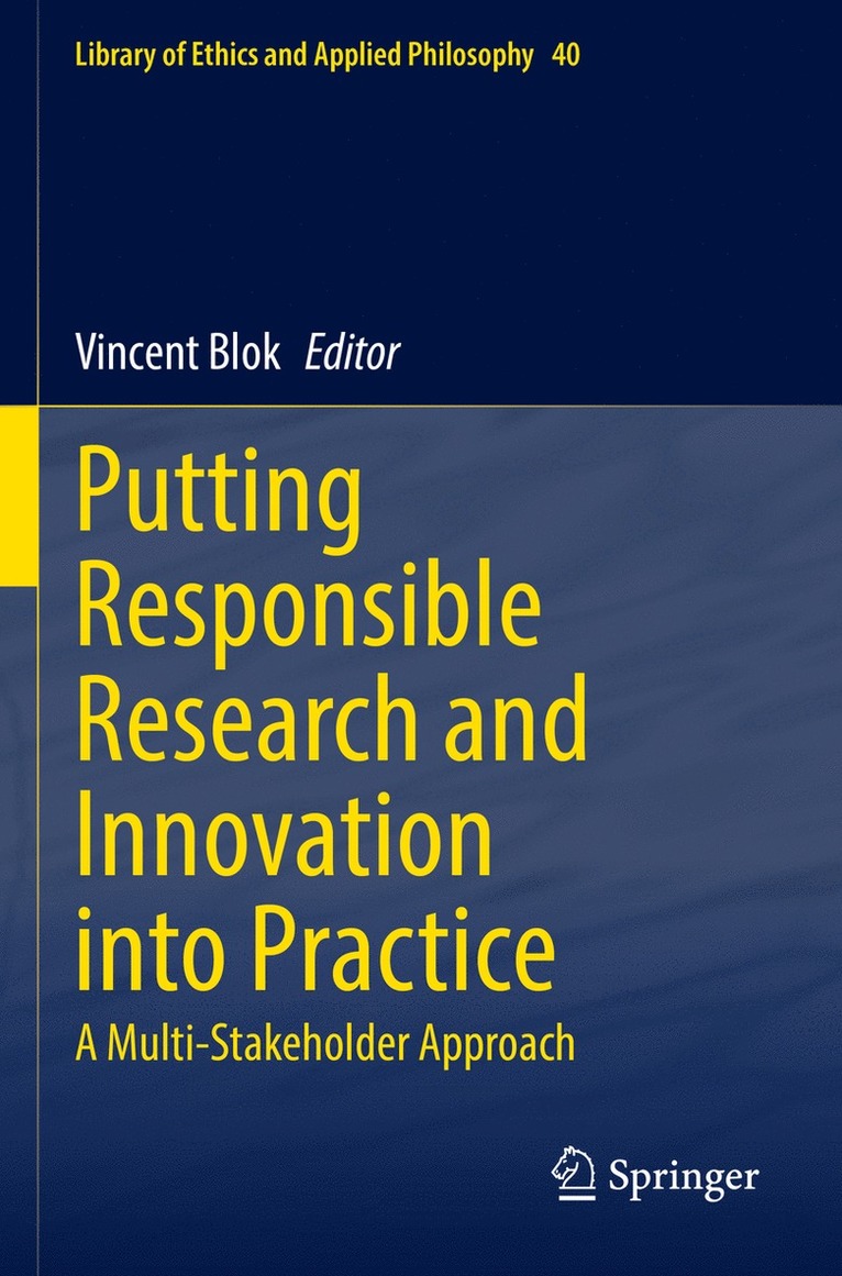 Vincent Blok - Putting Responsible Research and Innovation into Practice, Häftad