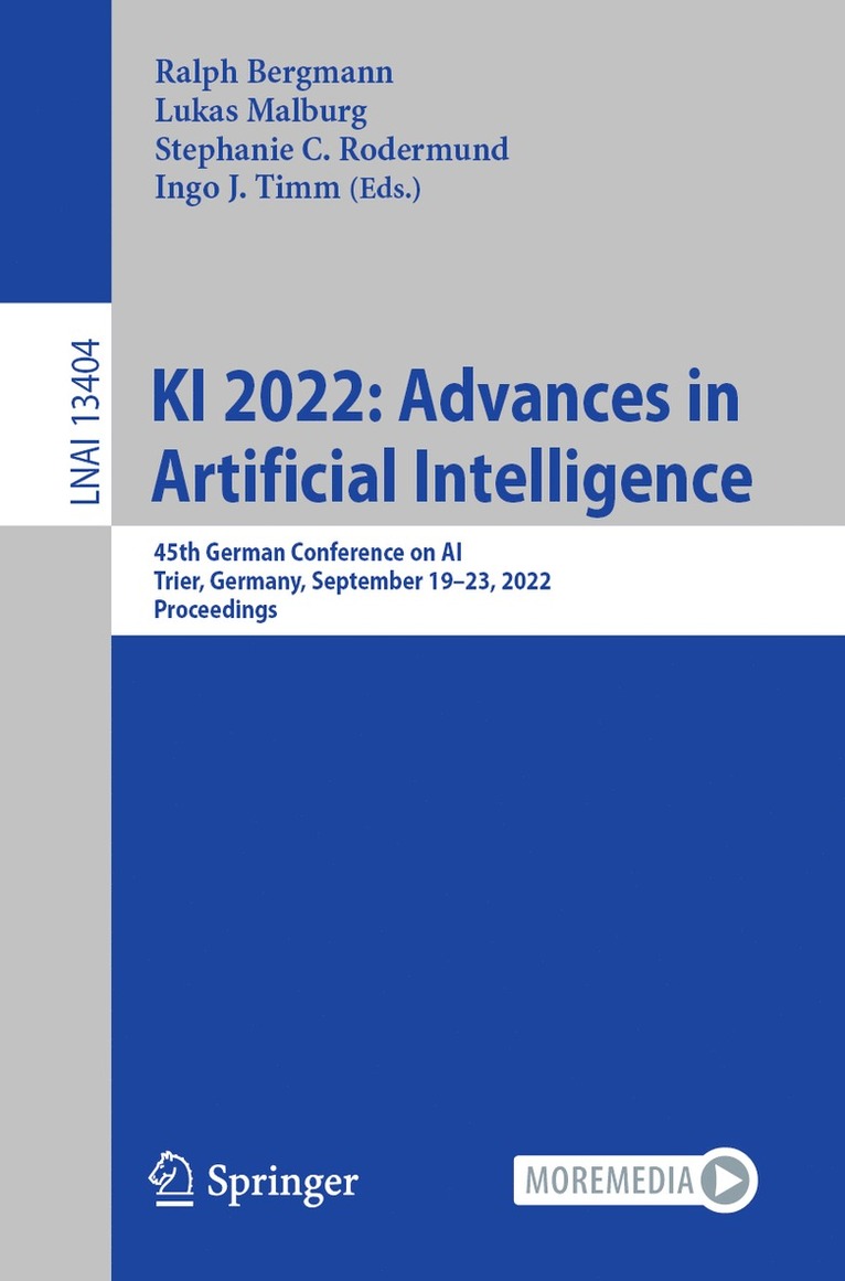 KI 2022: Advances in Artificial Intelligence 1