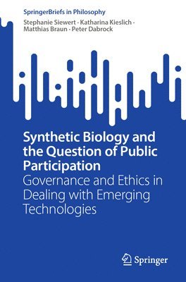 bokomslag Synthetic Biology and the Question of Public Participation