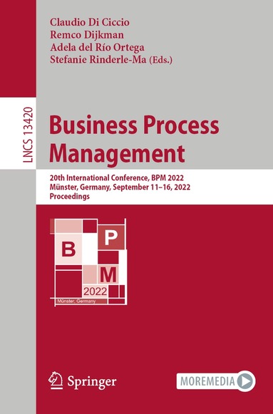 Claudio Di Ciccio, Remco Dijkman, Adela del Río Ortega, Stefanie Rinderle-Ma - Business Process Management, Häftad