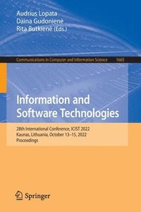 bokomslag Information and Software Technologies