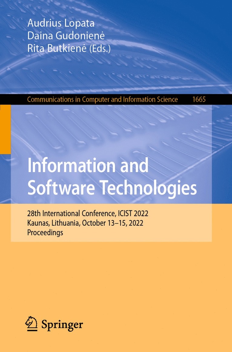 Information and Software Technologies 1