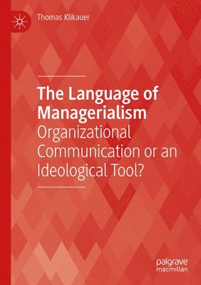 bokomslag The Language of Managerialism