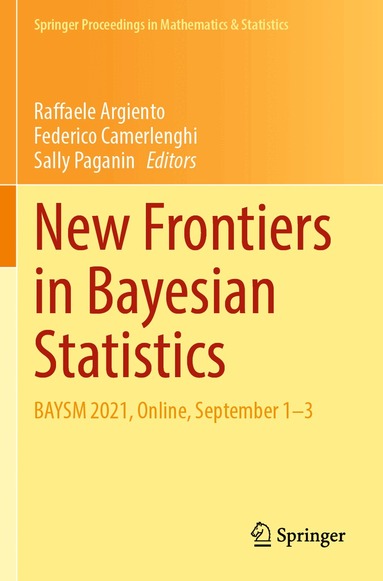 Raffaele Argiento, Federico Camerlenghi, Sally Paganin - New Frontiers in Bayesian Statistics, Häftad