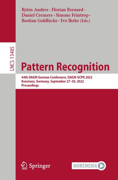 Björn Andres, Florian Bernard, Daniel Cremers, Simone Frintrop, Bastian Goldlücke, Ivo Ihrke - Pattern Recognition, Häftad
